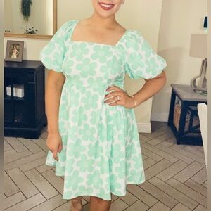 Floral Sage Dress